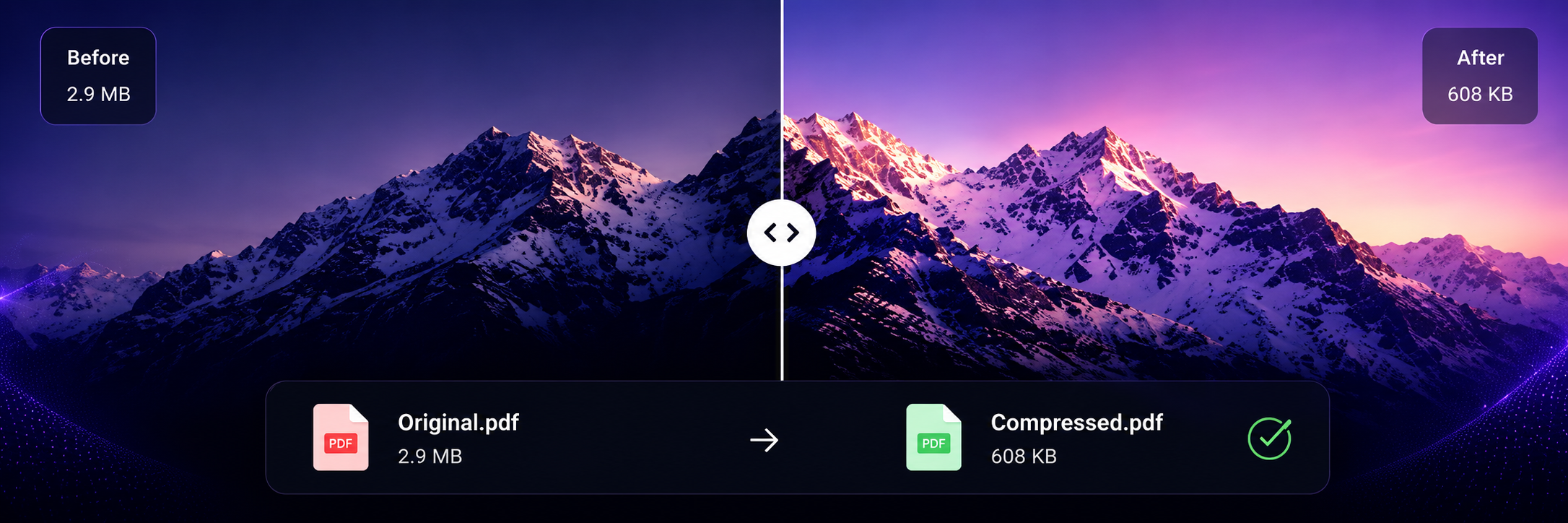 Before and After Compression Comparison